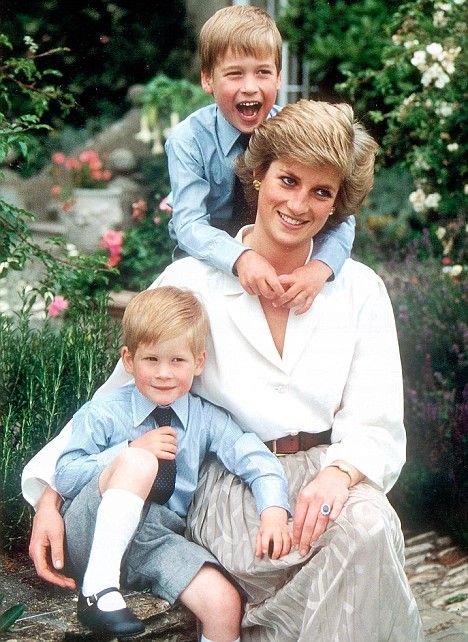  Công nương Diana và 2 hoàng tử