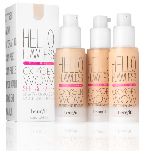 Dòng kem nền Hello Flawless Oxygen Wow! của Benefit