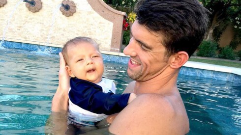 Michael Phelps và con trai
