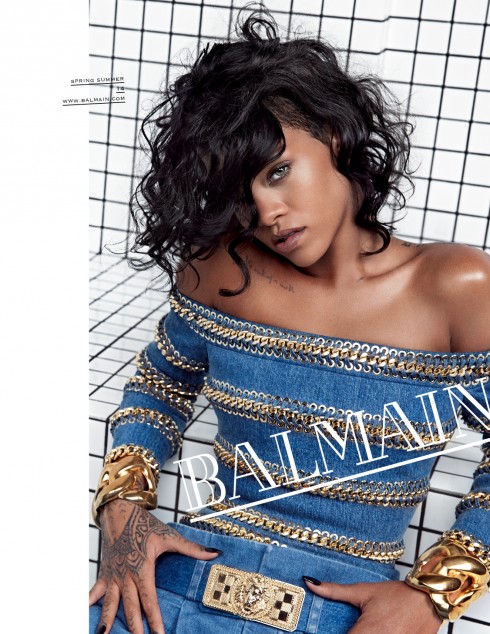 Ca sĩ Rihanna là gương mặt đại diện cho Balmain.