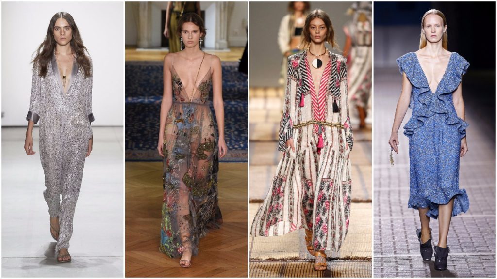 Erin Fetherstone (New York), Valentino (Paris), Etro (Milan) và Mulberry (London)