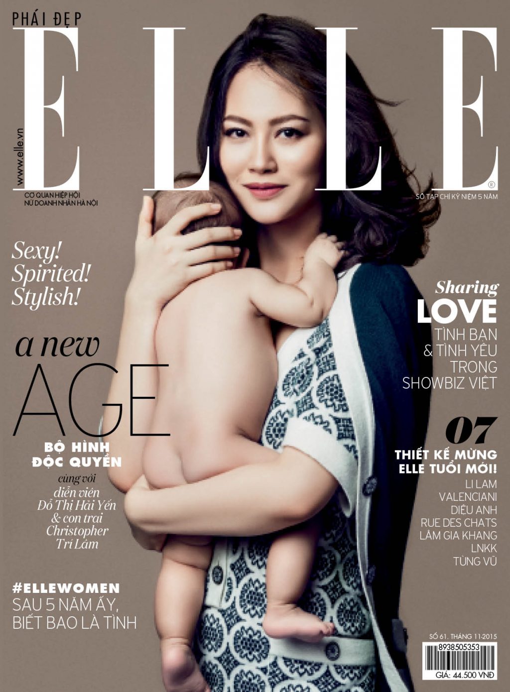 Trang bìa tạp chí mừng sinh nhật ELLE Việt Nam lần thứ 5
