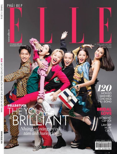 Trang bìa tạp chí mừng sinh nhật ELLE Việt Nam lần thứ 6