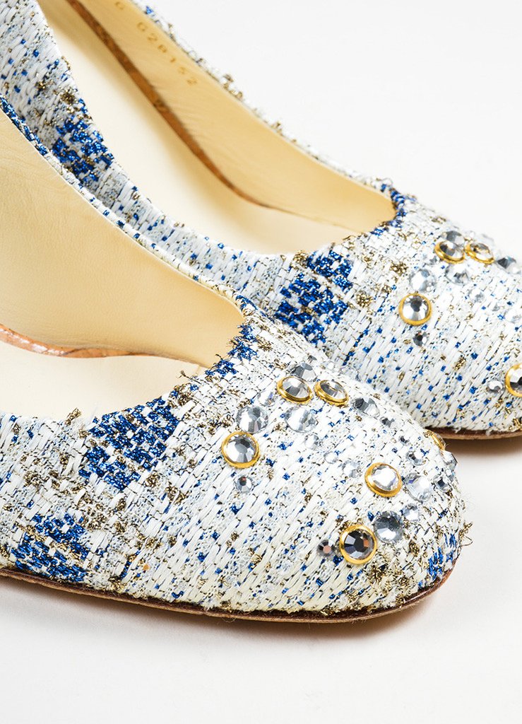 Vải tweed, chất liệu kinh điển trong mùa Thu-Đông: mẫu giày cao gót đẹp,