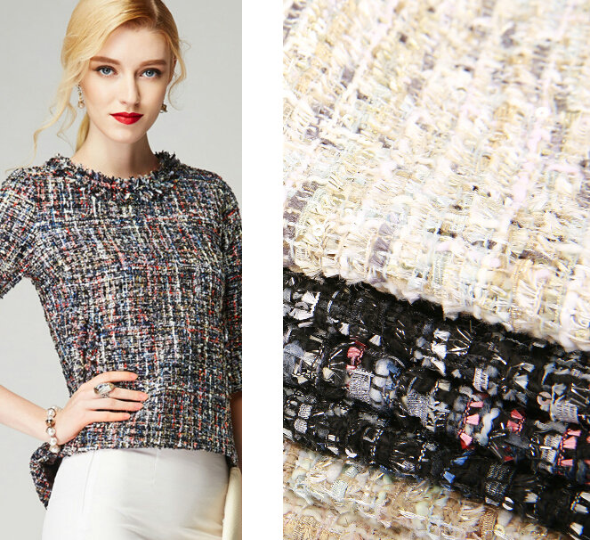 Vải tweed, chất liệu kinh điển trong mùa Thu-Đông: các loại vải