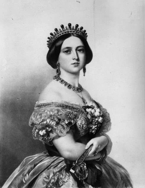 1852: Queen Victoria of Great Britain (1819 - 1901). Original Artist: By T H Maquire. (Photo by Hulton Archive/Getty Images)