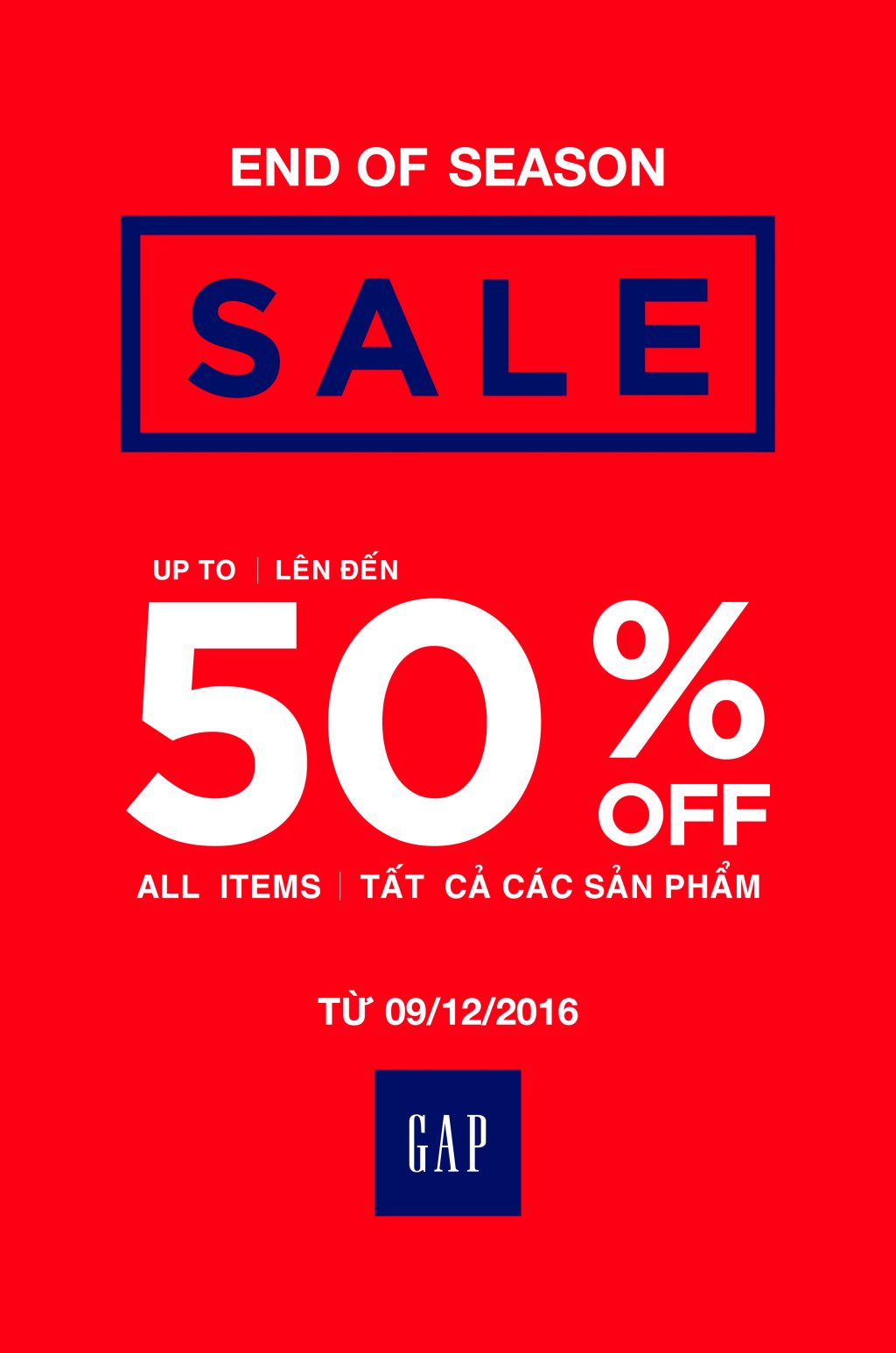 GAP - End Of Season Sale