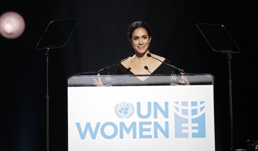 Nữ diễn viên Meghan Markle đã có bài phát biểu tại sự kiện của Liên hợp quốc.
