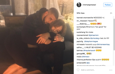 Trên Instagram của Drake