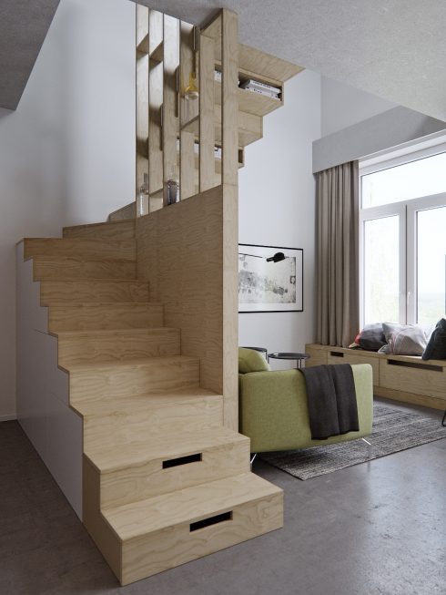 4.Stencil-and-block-wooden-staircase-living-space