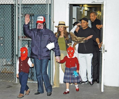 Michael Jackson và các con.