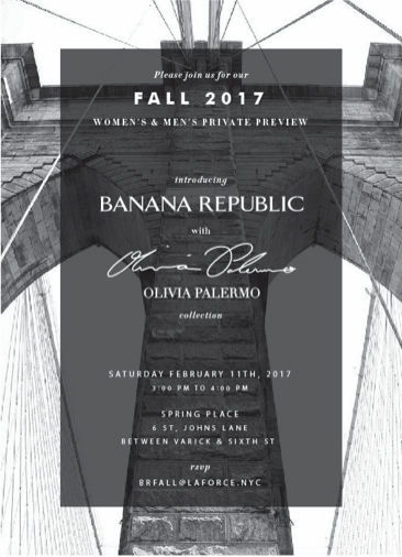 BST Capsule mùa thu 2017 của Banana Republic sẽ chính thức có mặt tại NYFW 2017 ELLE VN