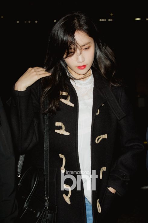 Hình ảnh Yoona tại sân bay Hàn Quốc trước khi lên đường sang Việt Nam