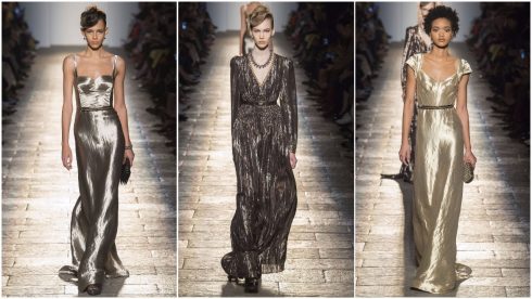 Những chiếc váy metallic khép lại BST của Bottega Veneta 