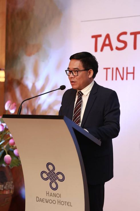 Ông Đỗ Đình Hồng – Giám đốc Sở du lịch Hà Nội phát biểu tại sự kiện.