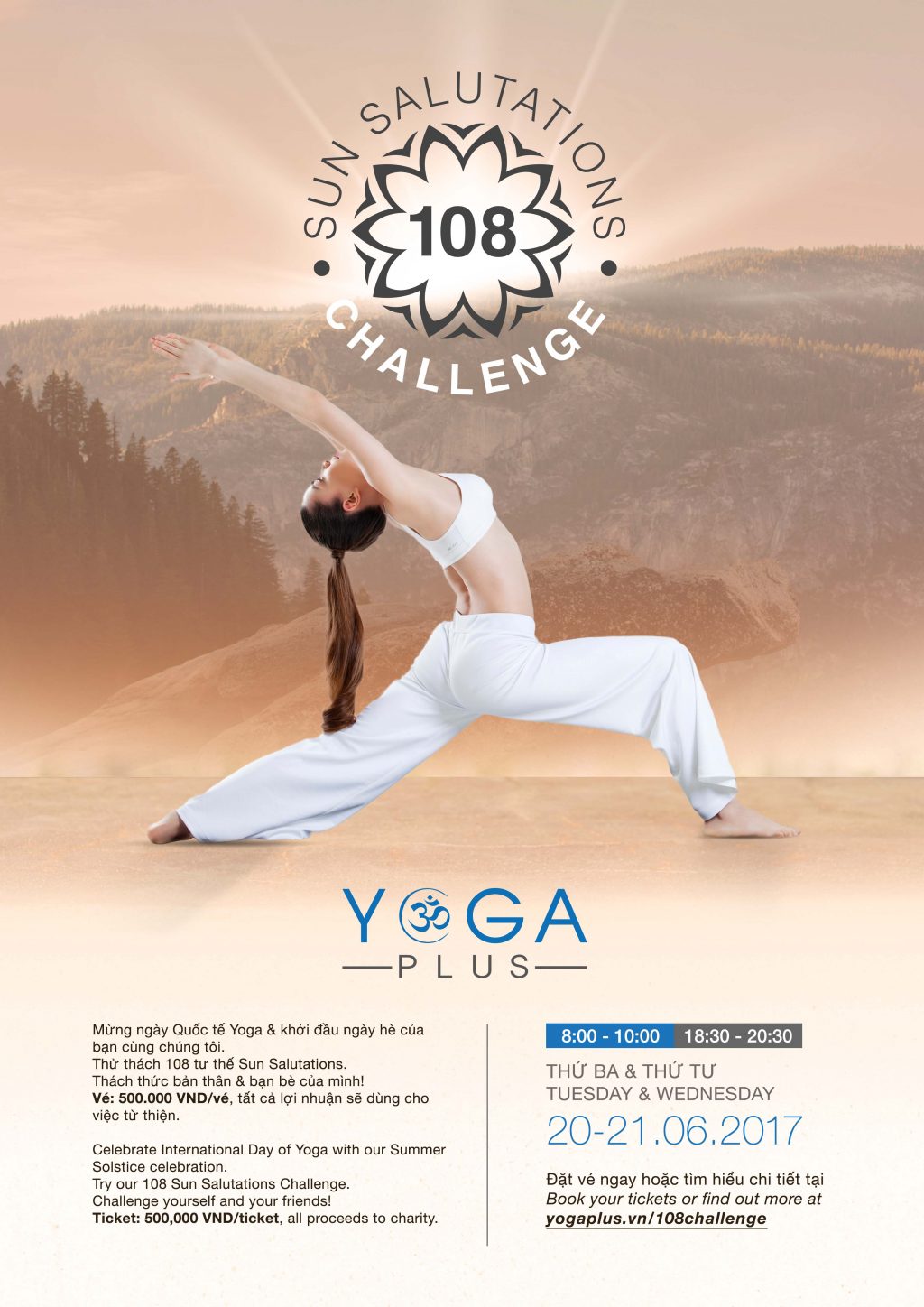 Sự kiện #108Challenge ngay tại Yoga Plus trong 2 ngày 20-21/6