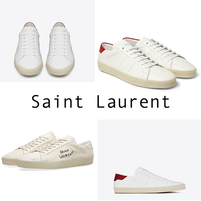 Mặc dù nhà thiết kế nổi tiếng Hedi Slimane đã rời khỏi nhãn năm ngoái, nhưng những thiết kế của ông ấy vẫn còn tồn tại ở Saint Laurent Paris, dưới sự quản lý của Anthony Vaccarello. Những chiếc giày được làm từ vải và da cùng với xu hướng “written-on” của năm 2017, dòng chữ màu đen mang tên của thuơng hiệu "Saint Laurent" xuất hiện nội bật trên nền giày trắng. Saint Laurent SL/06 là một đôi giày với kiểu dáng đơn giản nhưng vẫn mang những xu hướng đang thịnh hành trong năm 2017.