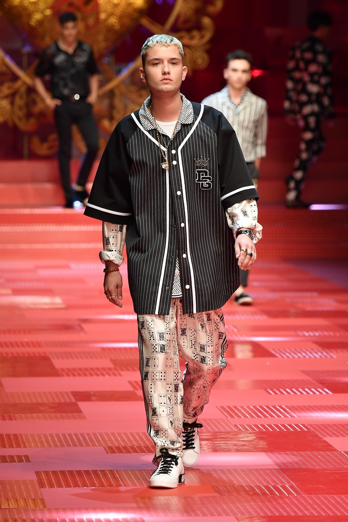 Rafferty Law at Dolce and Gabbana Menswear Spring 2019