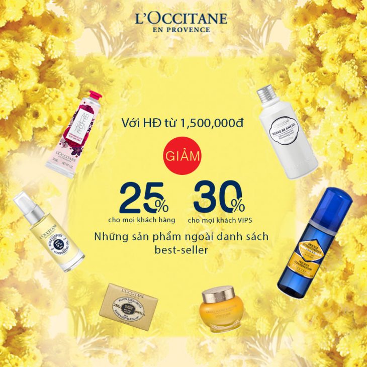 L’OCCITANE giam gia 30% 200 mat hang