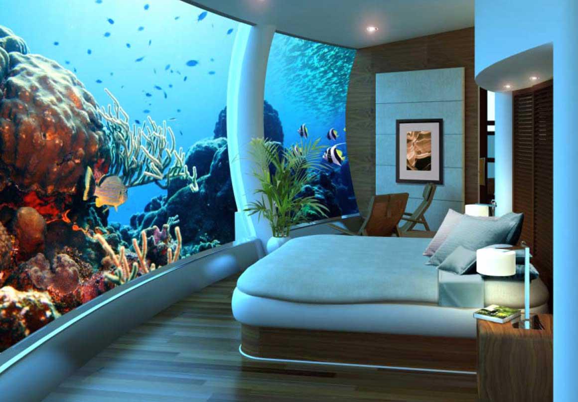 Poseidon Undersea Resort là khu nghỉ dưỡng đầu tiên trên thế giới nằm dưới đáy biển thuộc đảo Fiji với độ sâu 12m.