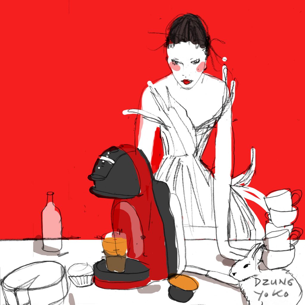 Bản phác họa “cô nàng thanh lịch” của Dzũng Yoko
