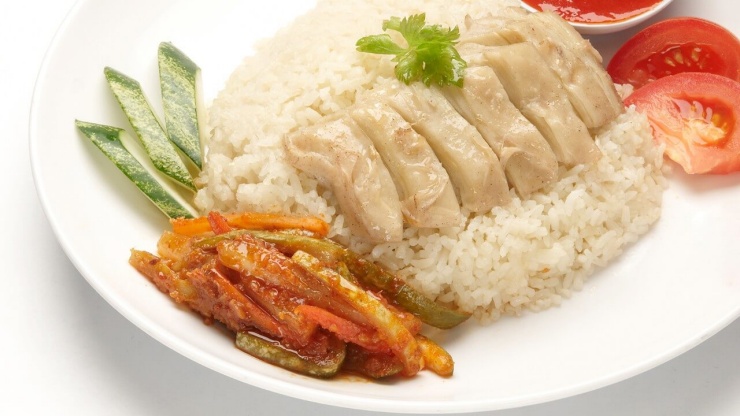 Cơm gà, Singapore