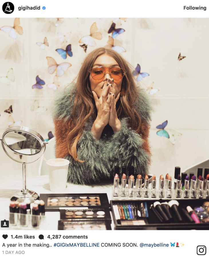 Gigi Hadid bắt tay với Maybelline ra mắt dòng mỹ phẩm mới - ELLE VN