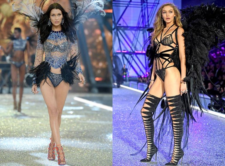 Gigi Hadid ủng hộ em gái Bella Hadid sải bước trong show Victoria's Secret Fashion 2017