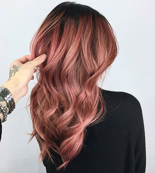 màu tóc hồng đẹp 2018