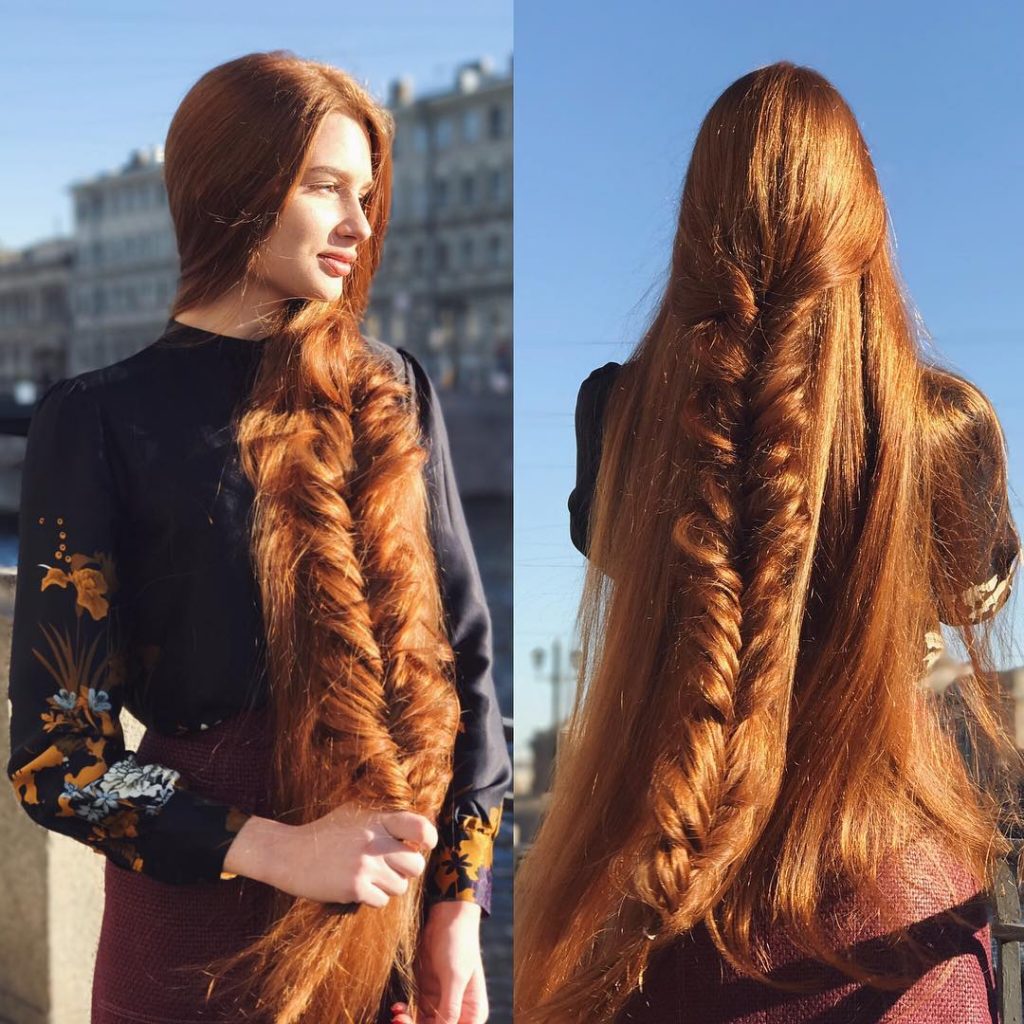 Cách làm tóc nhanh dài và dày của “công chúa tóc mây” Anastasiya Sidorova