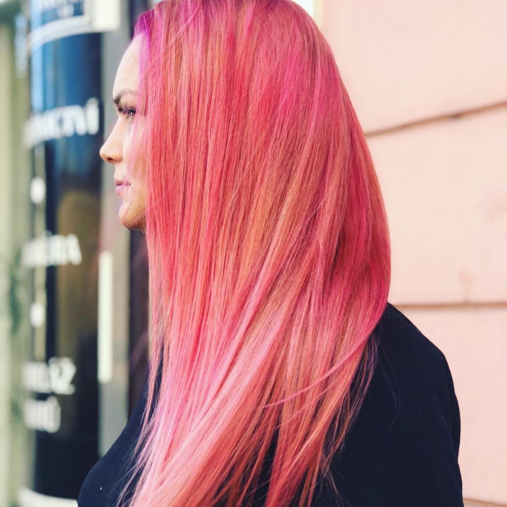 màu nhuộm tóc đẹp pinky hair 4