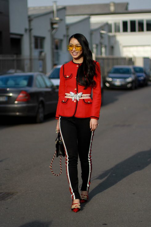 Phong cách street style đặc sắc ủng hộ các nhà mốt cựu trào tại Milan Thu – Đông 2018