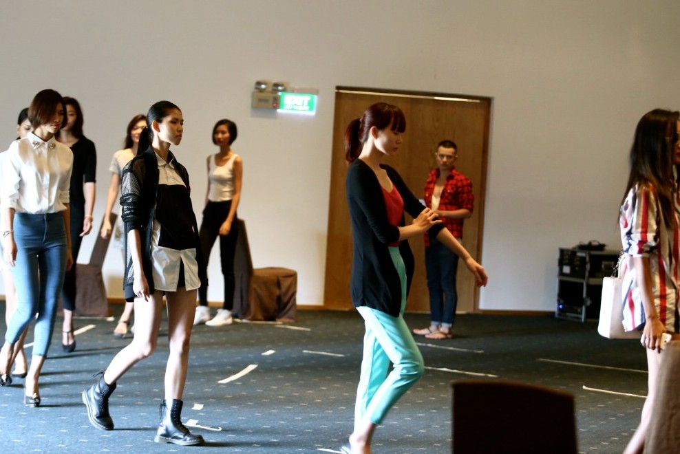 ellevn elle fashion show rehearsal