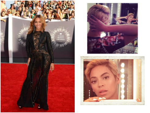 ca sĩ Beyoncé cắt tóc