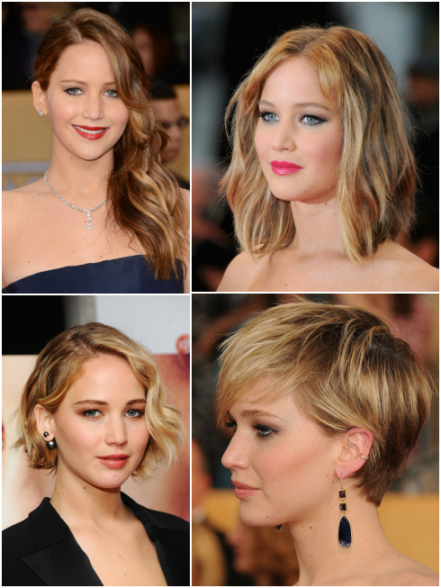 kiểu tóc mới Jennifer Lawrence