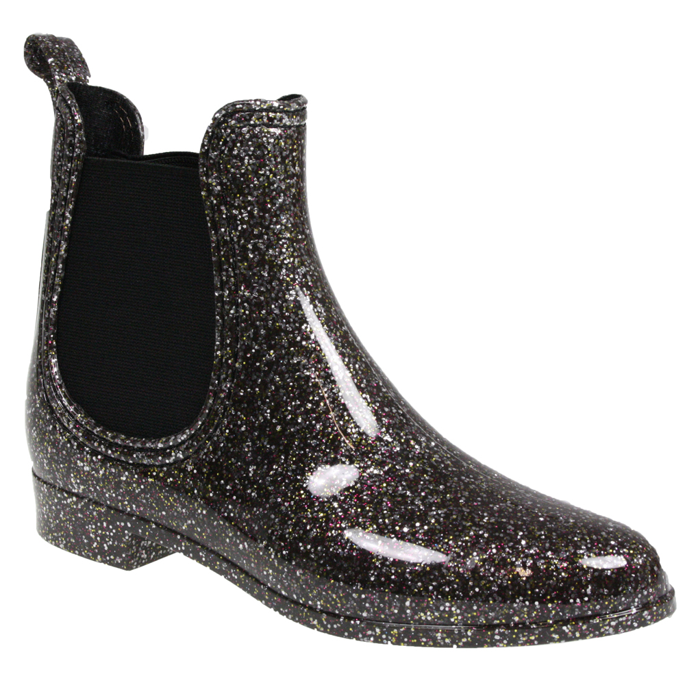 Giày mùa mưa Dorothy Perkins Pewter Glitter Ankle Wellies