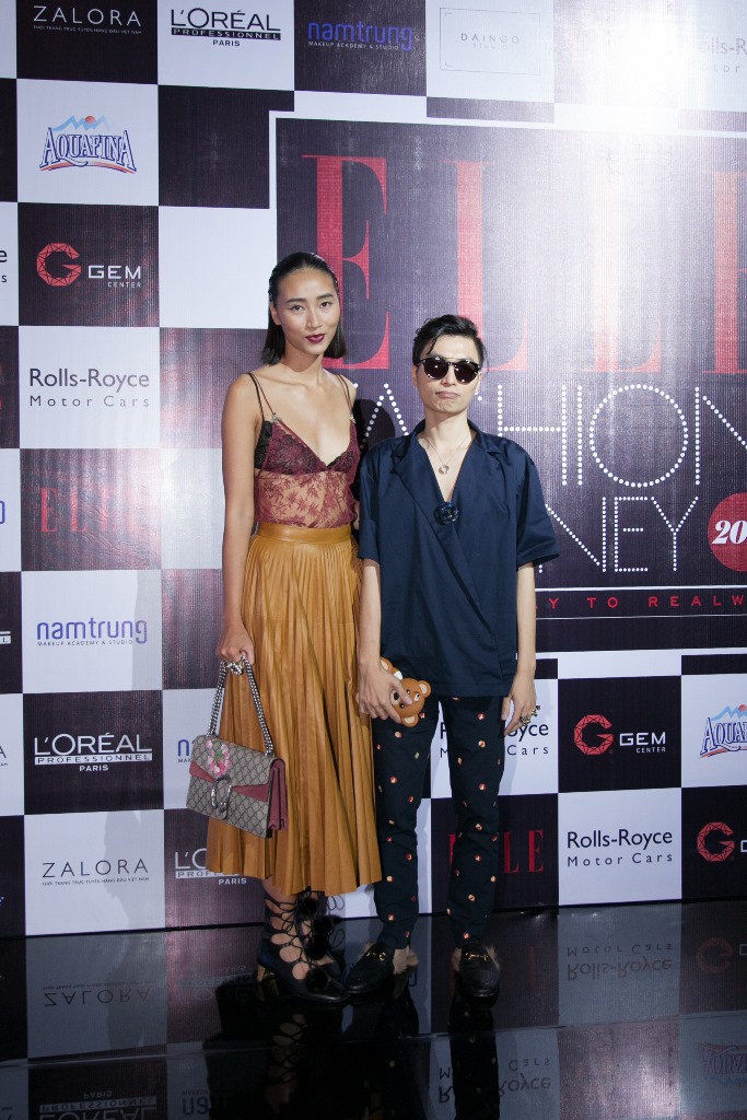 Người mẫu Huyền Trang & ELLE Managing Editor Nguyễn Danh Quý