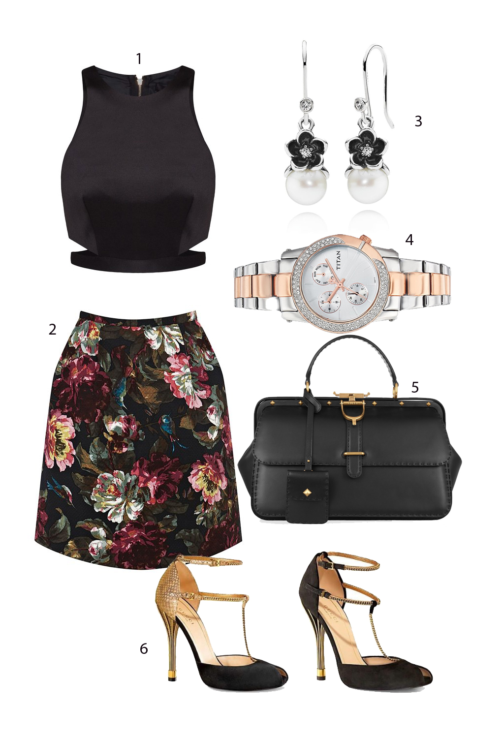 1. ZALORA 2. OASIS 3. PANDORA 4. TITAN 5. GUCCI 6. GUCCI