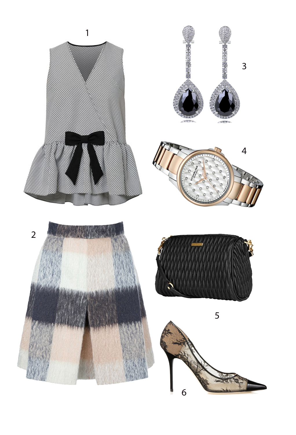1. ANHUONG TRAN - LE MINH FOR THEBLUETSHIRT 2. CHLOE 3. ALIEXPRESS 4. STUHRLING 5. CHARLES & KEITH 6. JIMMY CHOO