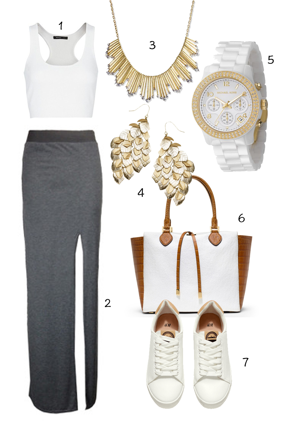 1.MANGO 2.BANGON THE TREND 3.ACCESSORIZE 4.ANGIE VOLTURI 5.MICHAEL KORS 6.MICHAEL KORS 7.H & M