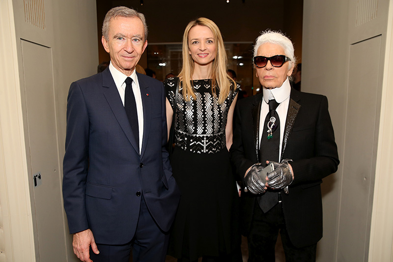Bernard Arnault, Delphine Arnault, Karl Lagerfeld