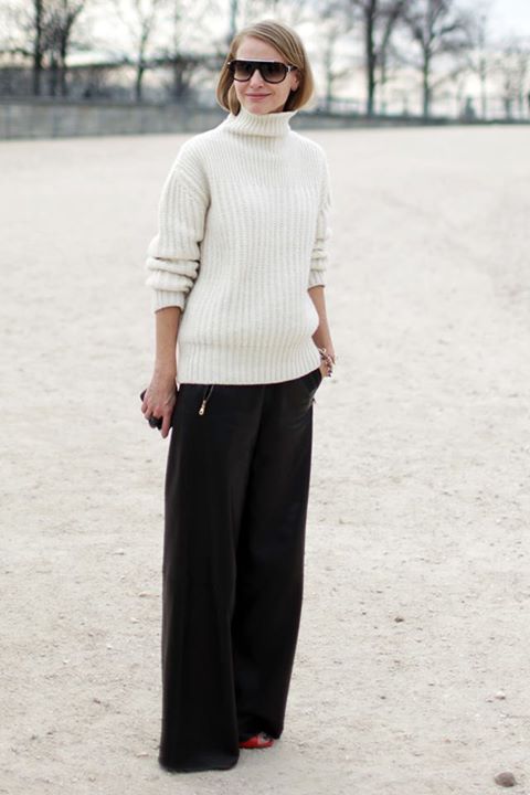 thời trang tuổi 30 với áo len cashmere
