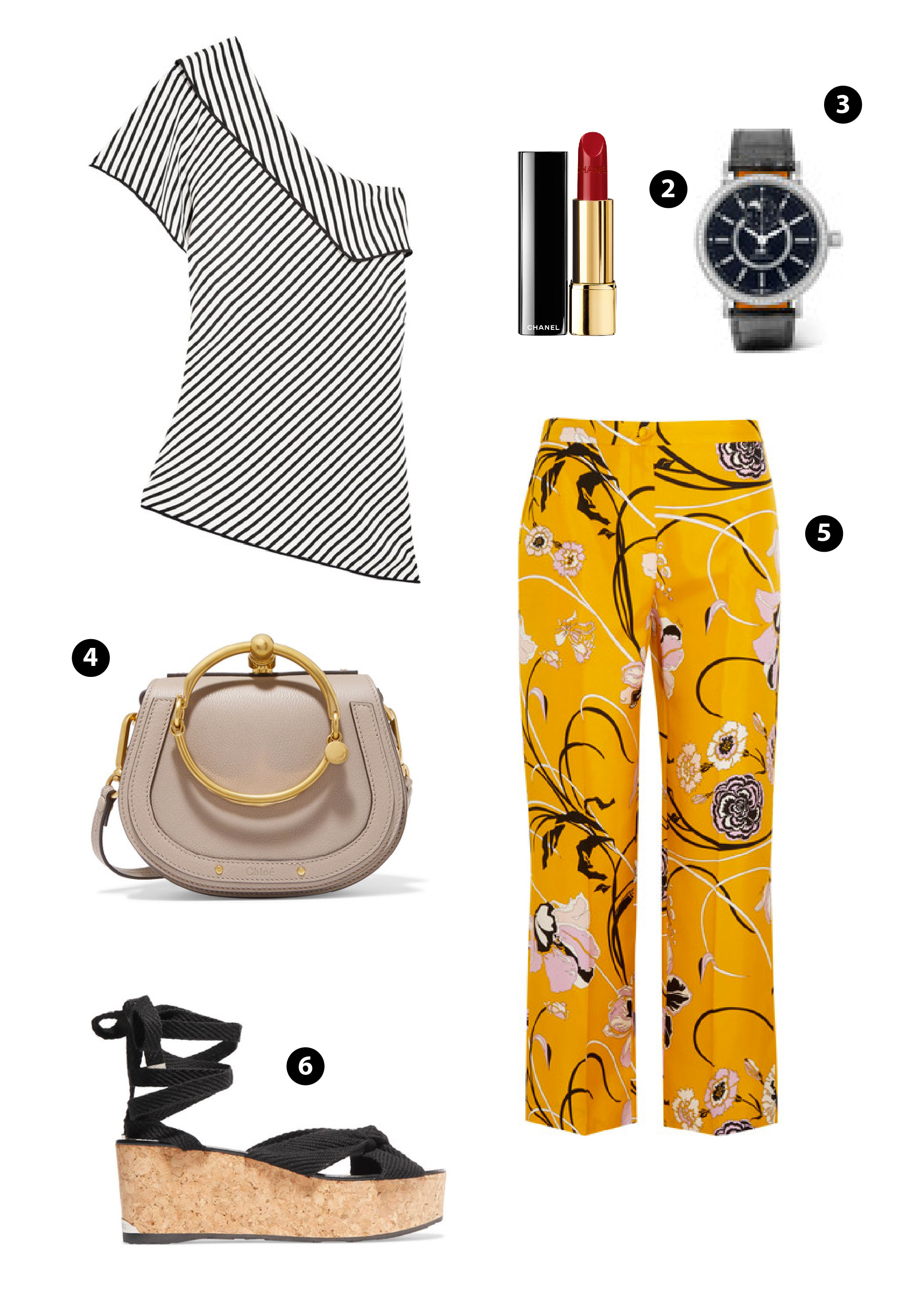 ELLE Style Calendar: Quần ống rộng hoạ tiết
