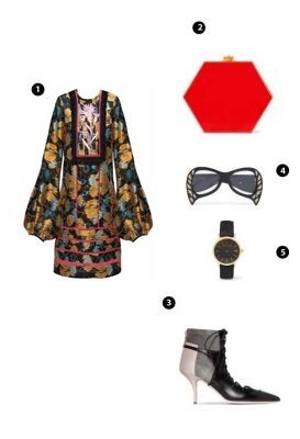 Cynthia Rowley/ Edie Parker/ Miu Miu/ Gucci/ Larsson & Jennings/ Malone Souliers