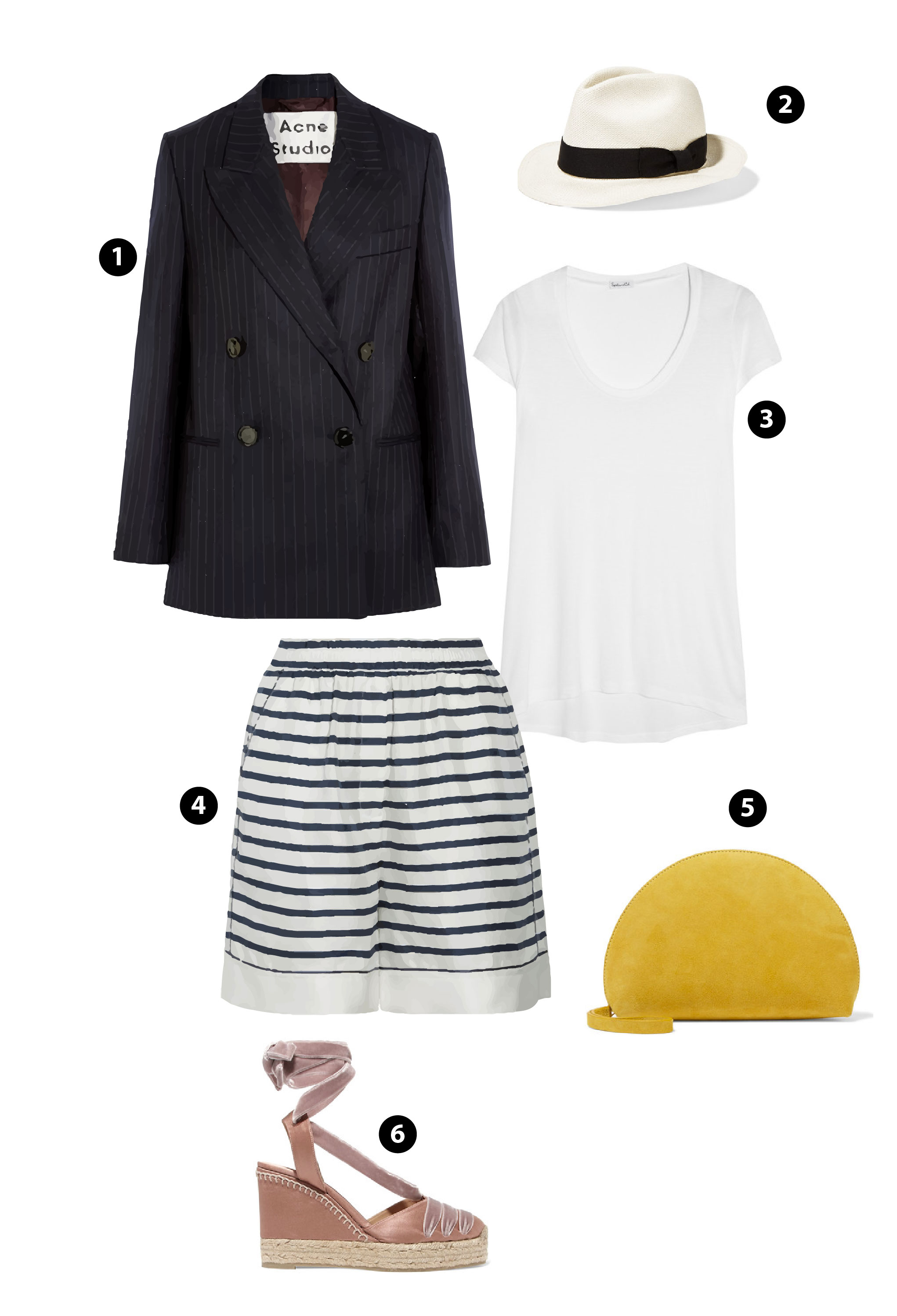 Blazer + Bermuda short - Công thức phối đồ sành điệu cho mùa hè - ELLE VN