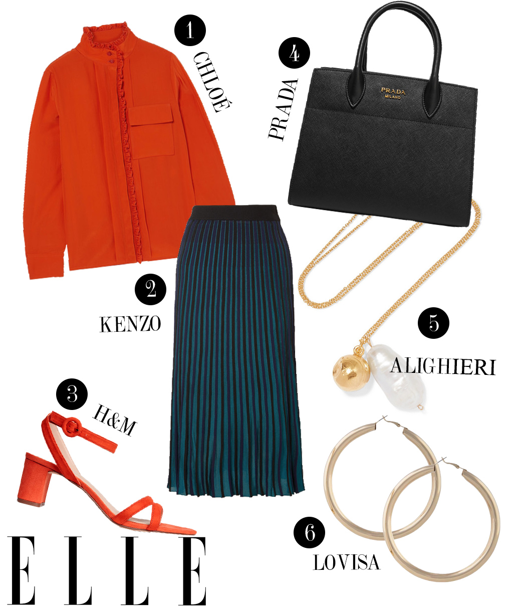 ELLE VIỆT NAM ELLE STYLE CALENDAR PHỐI VÁY XẾP LY 4