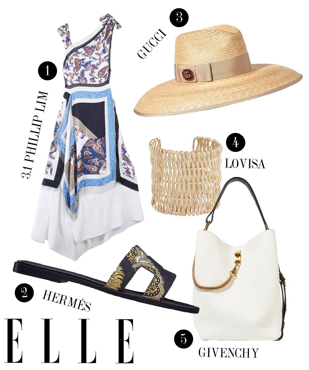ELLE VIỆT NAM ELLE STYLE CALENDAR PHỐI HỌA TIẾT KHĂN LỤA 2.