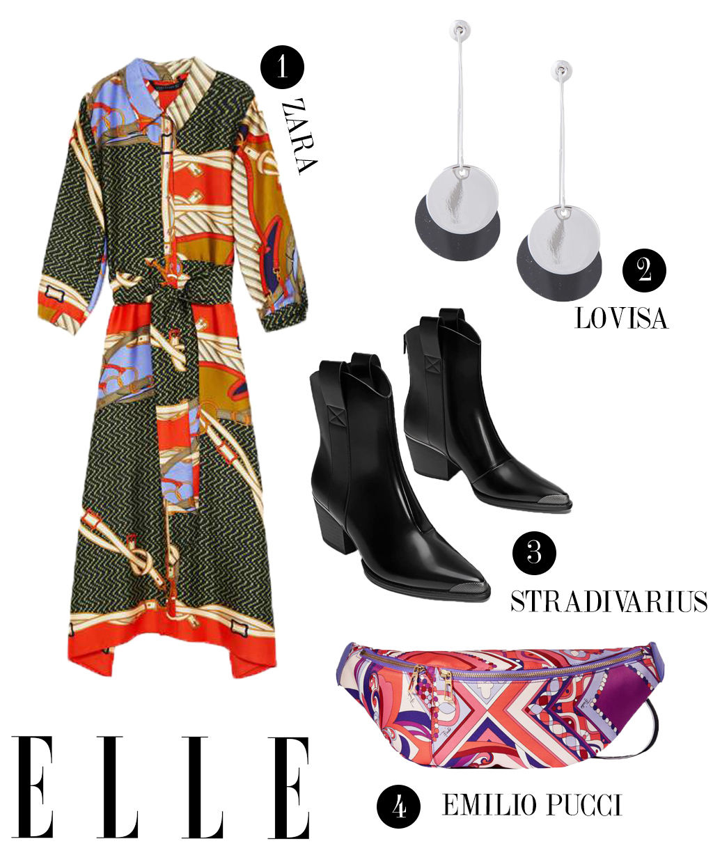 ELLE VIỆT NAM ELLE STYLE CALENDAR PHỐI HỌA TIẾT KHĂN LỤA 7.