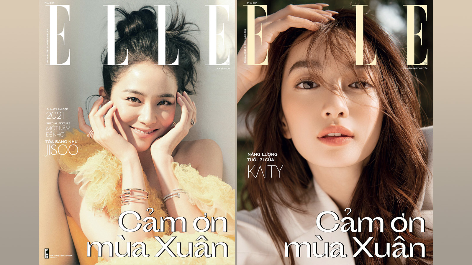 bìa tạp chí elle số tháng 1/2021
