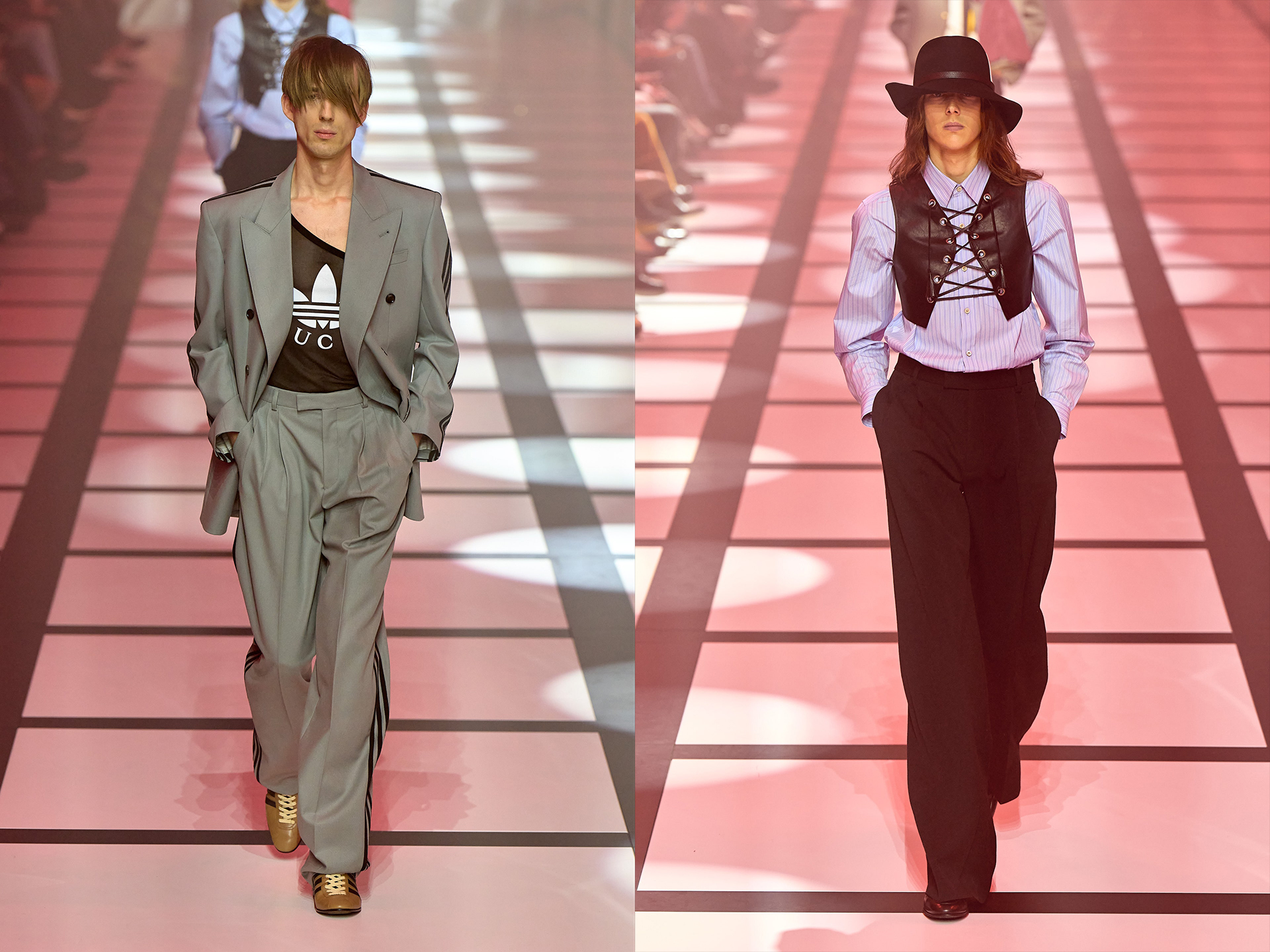 gucci adidas thu đông 2022 look 76 77